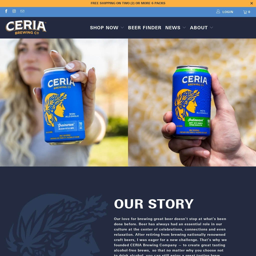 E-commerce Web Site Design for Beer Brand